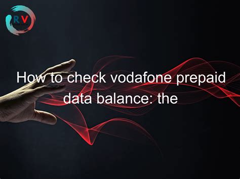 vodafone prepaid data